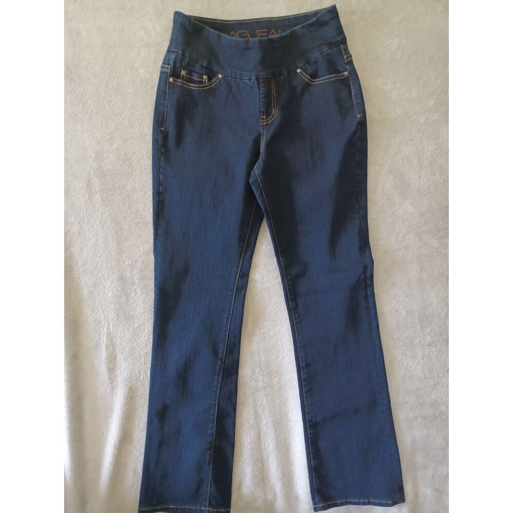 Jag Jeans Sz 2 Paley High Rise Boot Leg Dark Wash Pullon Classic Western Stretch